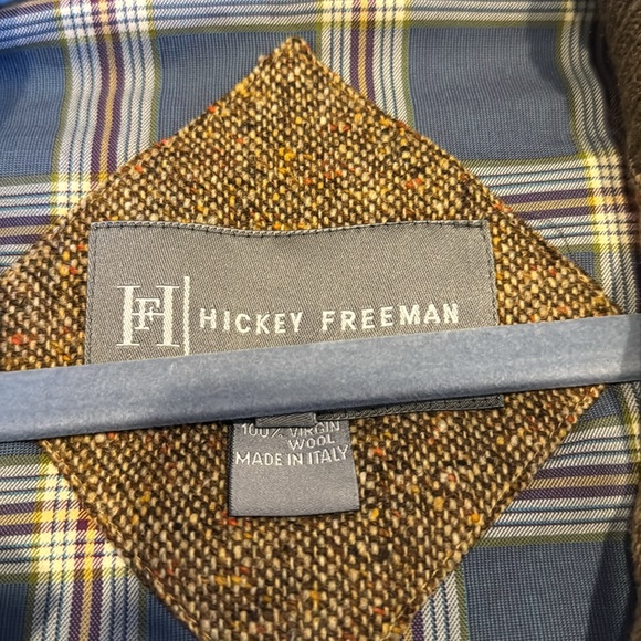 Hickey Freeman Virgin Wool Tweed Style Vest - Picture 7 of 10